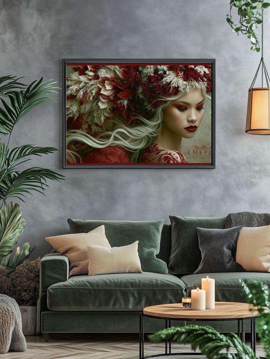 Floral Portrait Fine-Art Poster. — room view 4