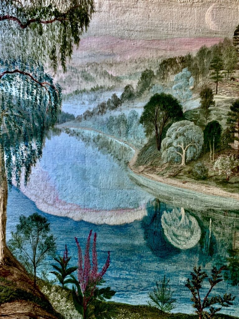 Dreamy Lakeside Landscape Print. poster detail