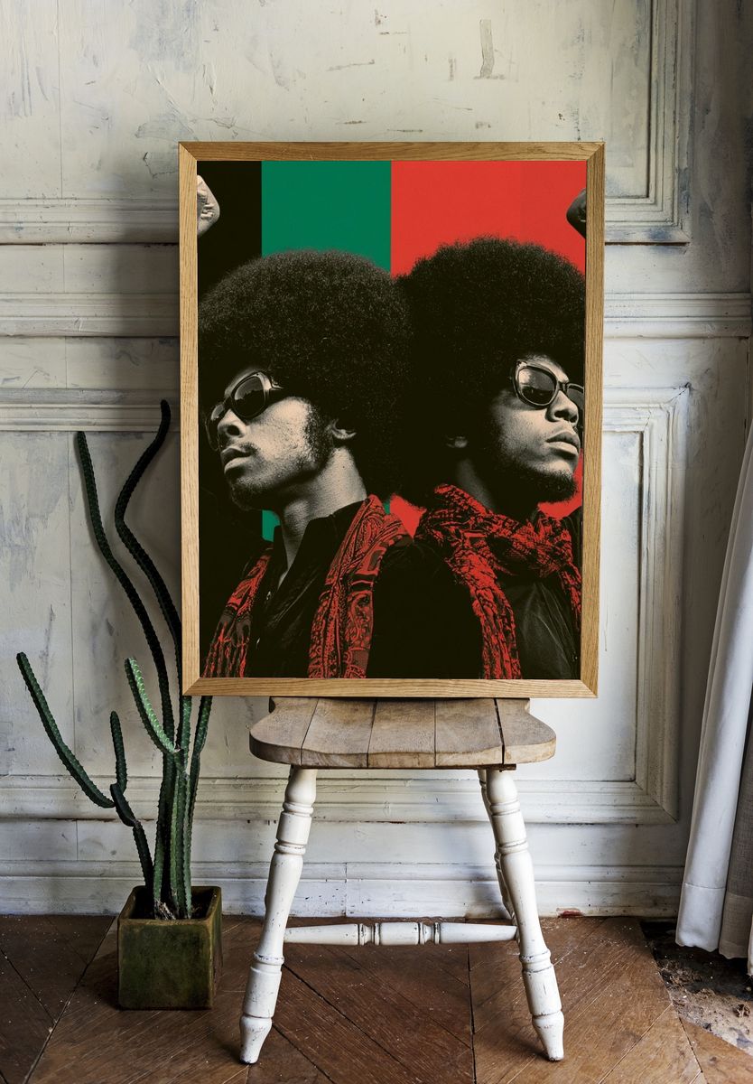 Afro Power Portrait Poster. room preview