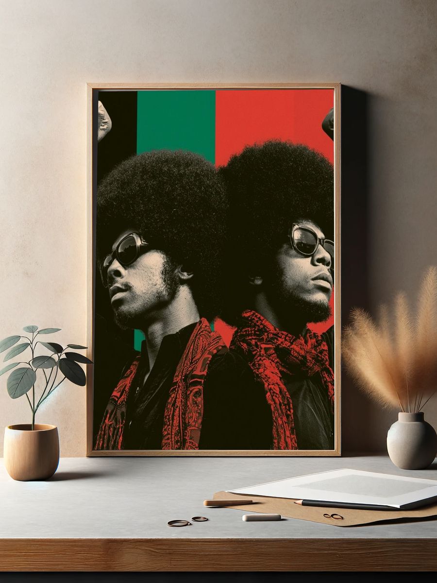 Afro Power Portrait Poster. — room view 2