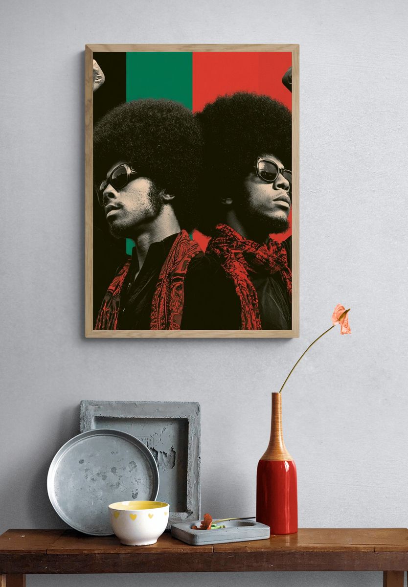 Afro Power Portrait Poster. — room view 3