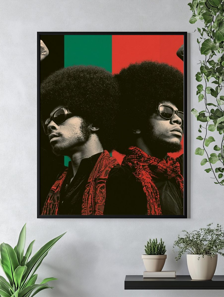 Afro Power Portrait Poster. — room view 4