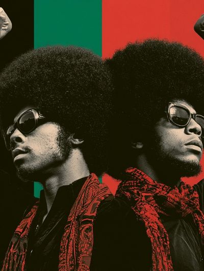 Afro Power Portrait Poster. poster