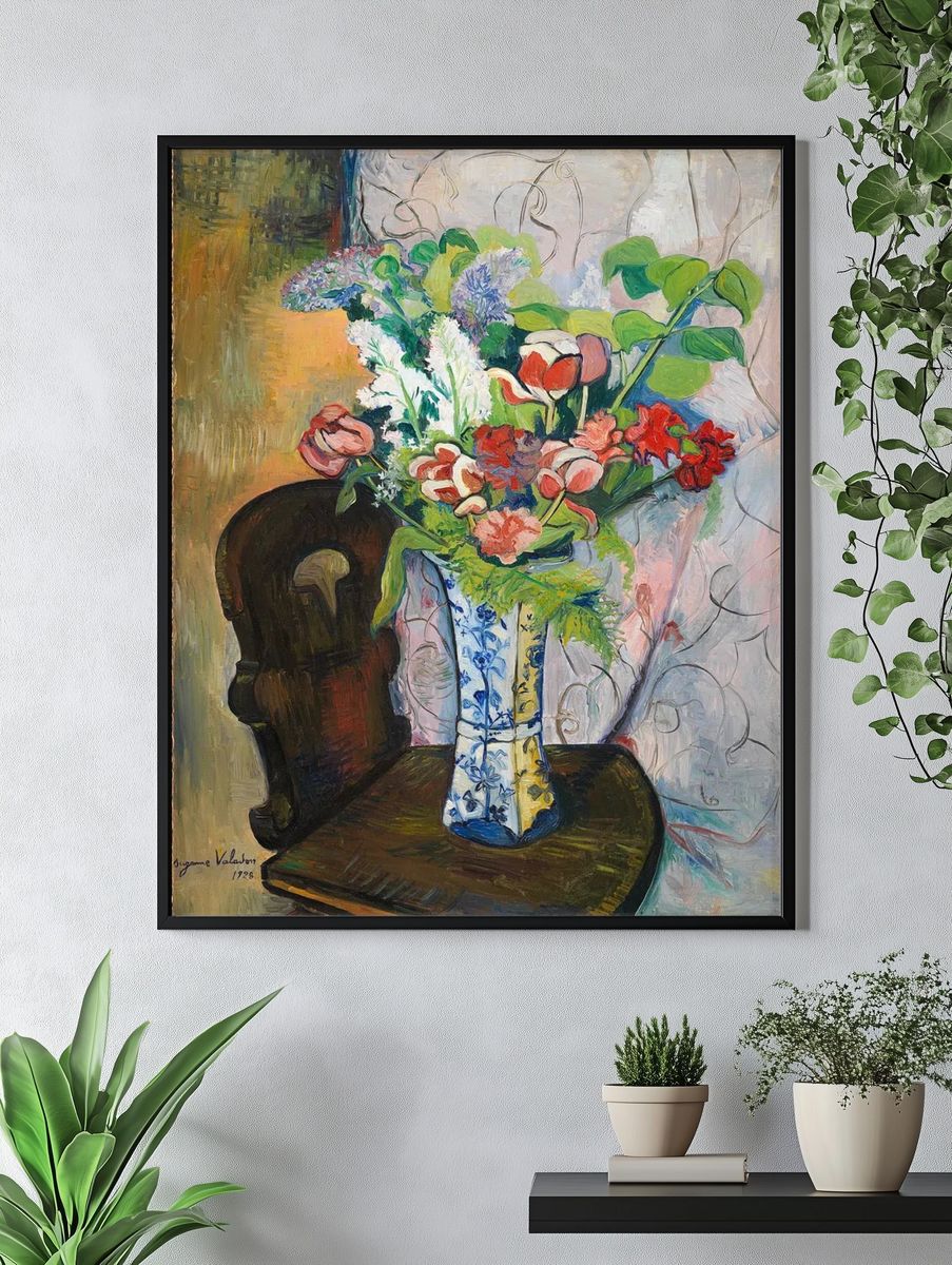 Vase of Flowers — Fine Art Print. — room view 4