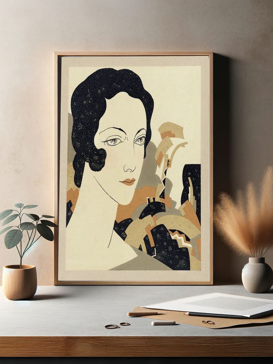 Woman's head (1931) fashion illustration. — room view 2