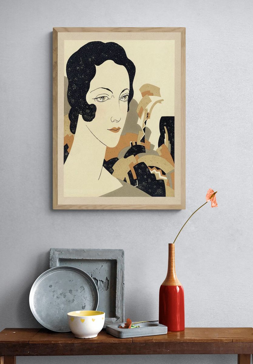 Woman's head (1931) fashion illustration. — room view 3