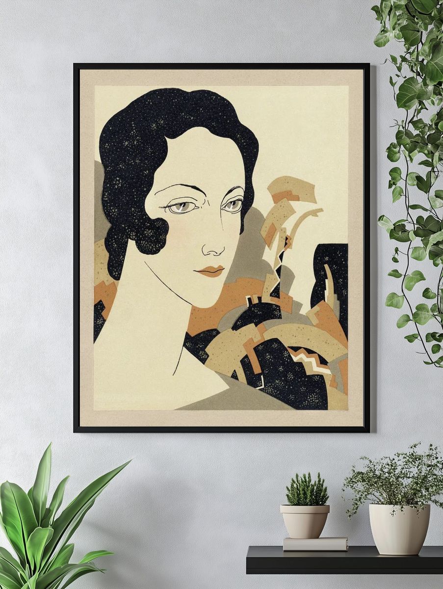 Woman's head (1931) fashion illustration. — room view 4