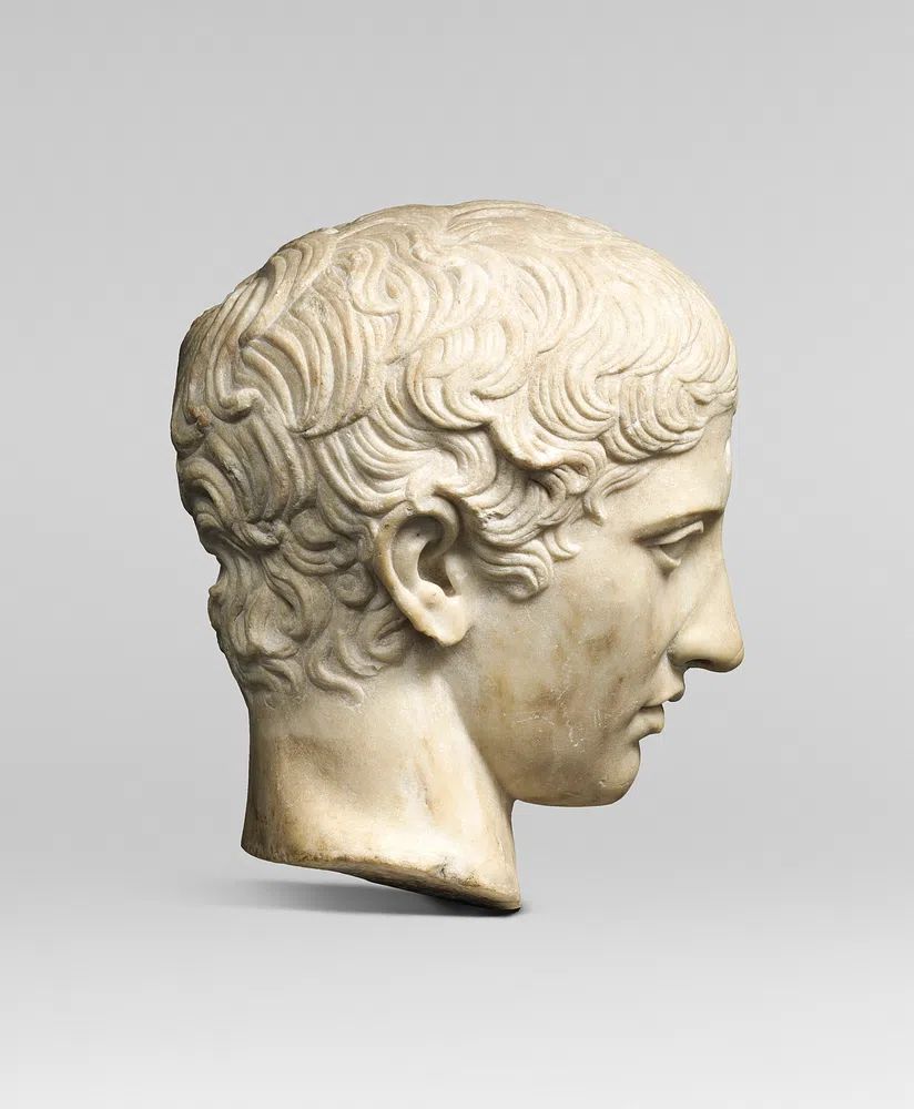 Classical Sculpture Head — Fine Art Print. poster — fine-art art