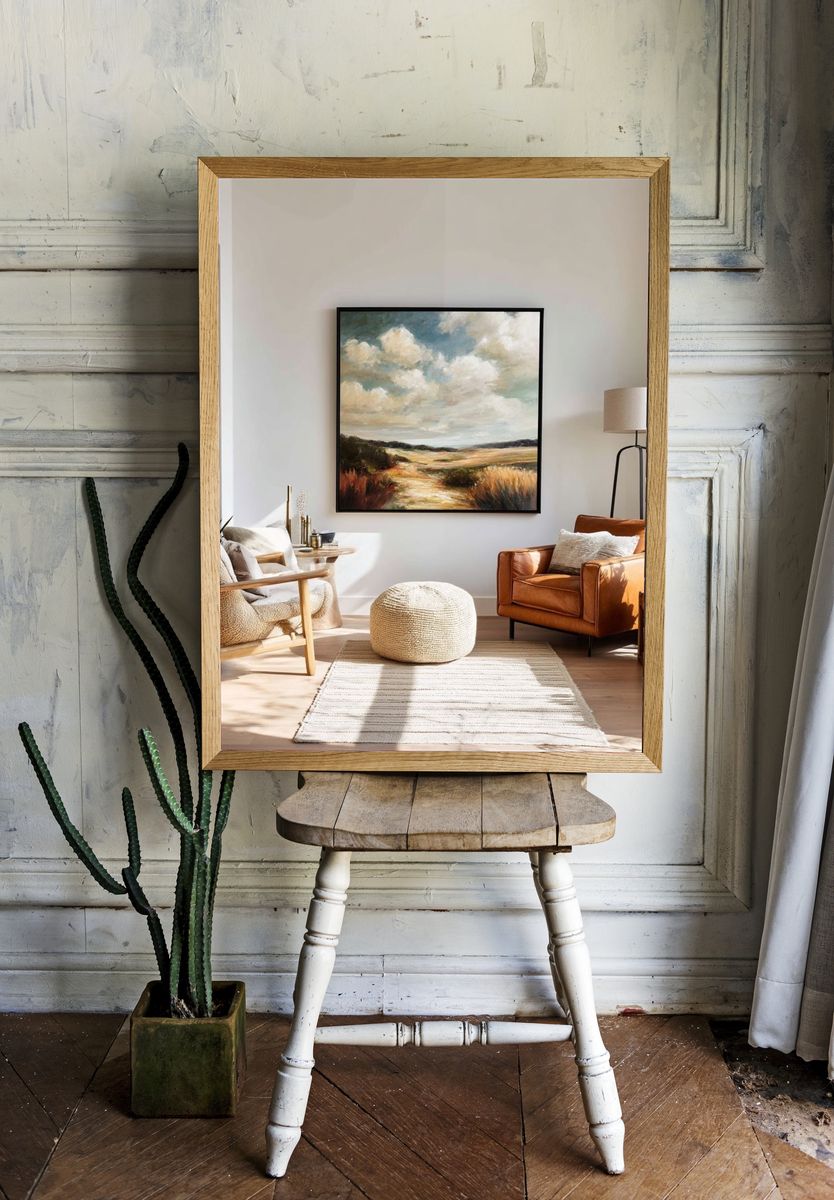 Pastoral Sky Landscape Print. — room view 1
