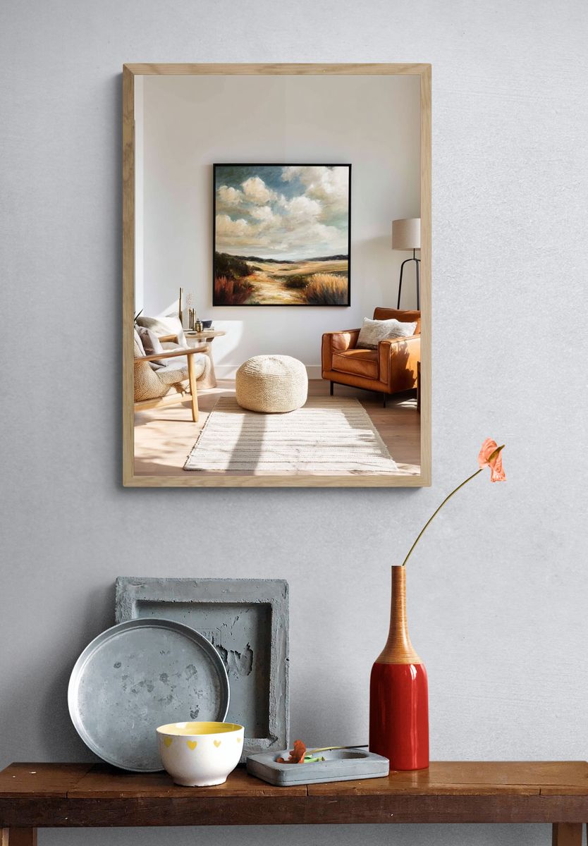 Pastoral Sky Landscape Print. — room view 3