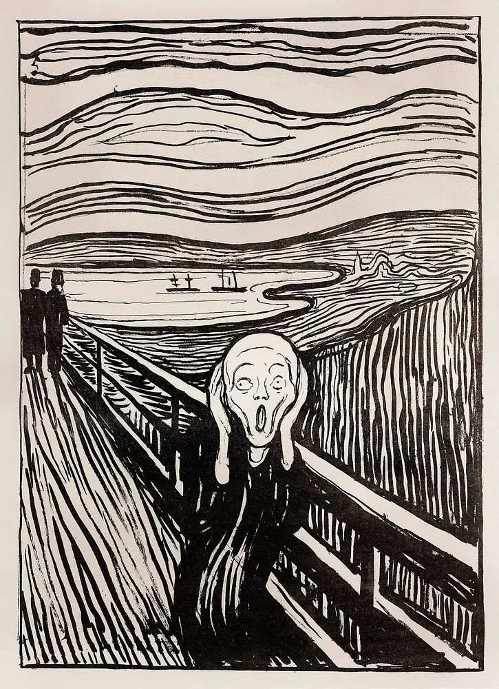 The Scream — Fine Art Print. poster — fine-art art