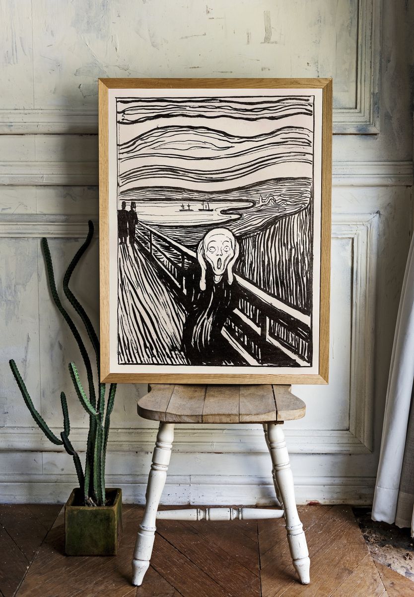 The Scream — Fine Art Print. — room view 1