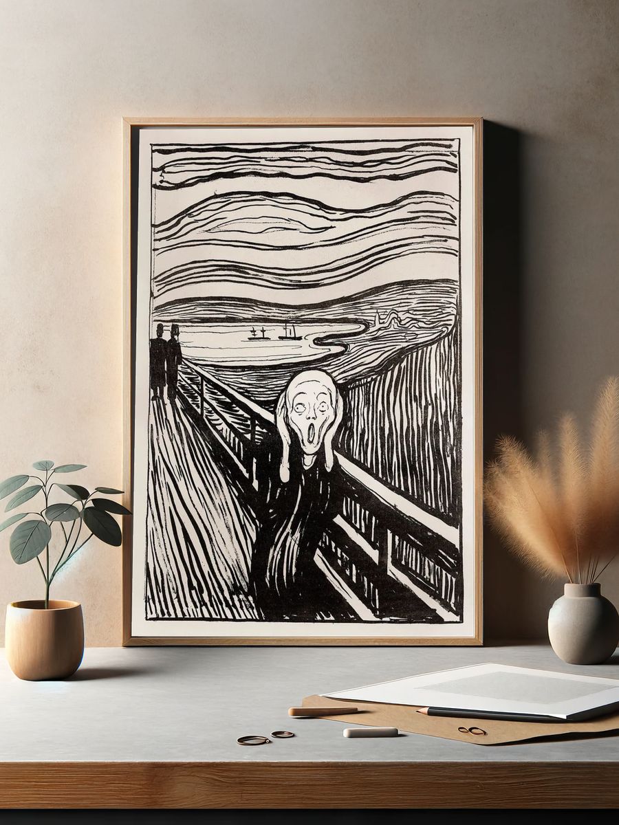 The Scream — Fine Art Print. — room view 2