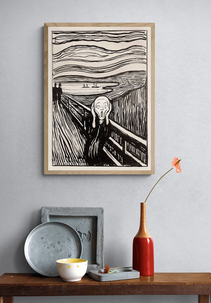 The Scream — Fine Art Print. — room view 3