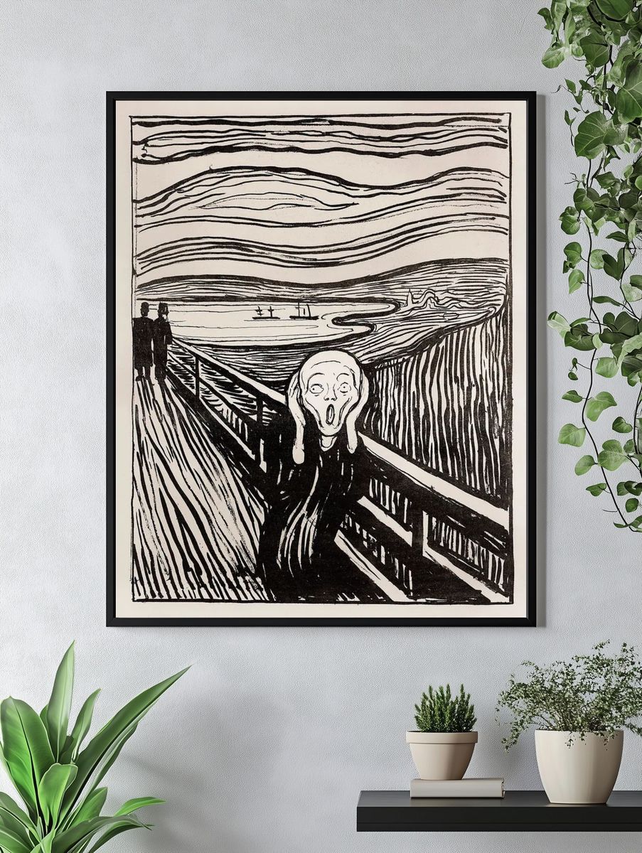 The Scream — Fine Art Print. — room view 4