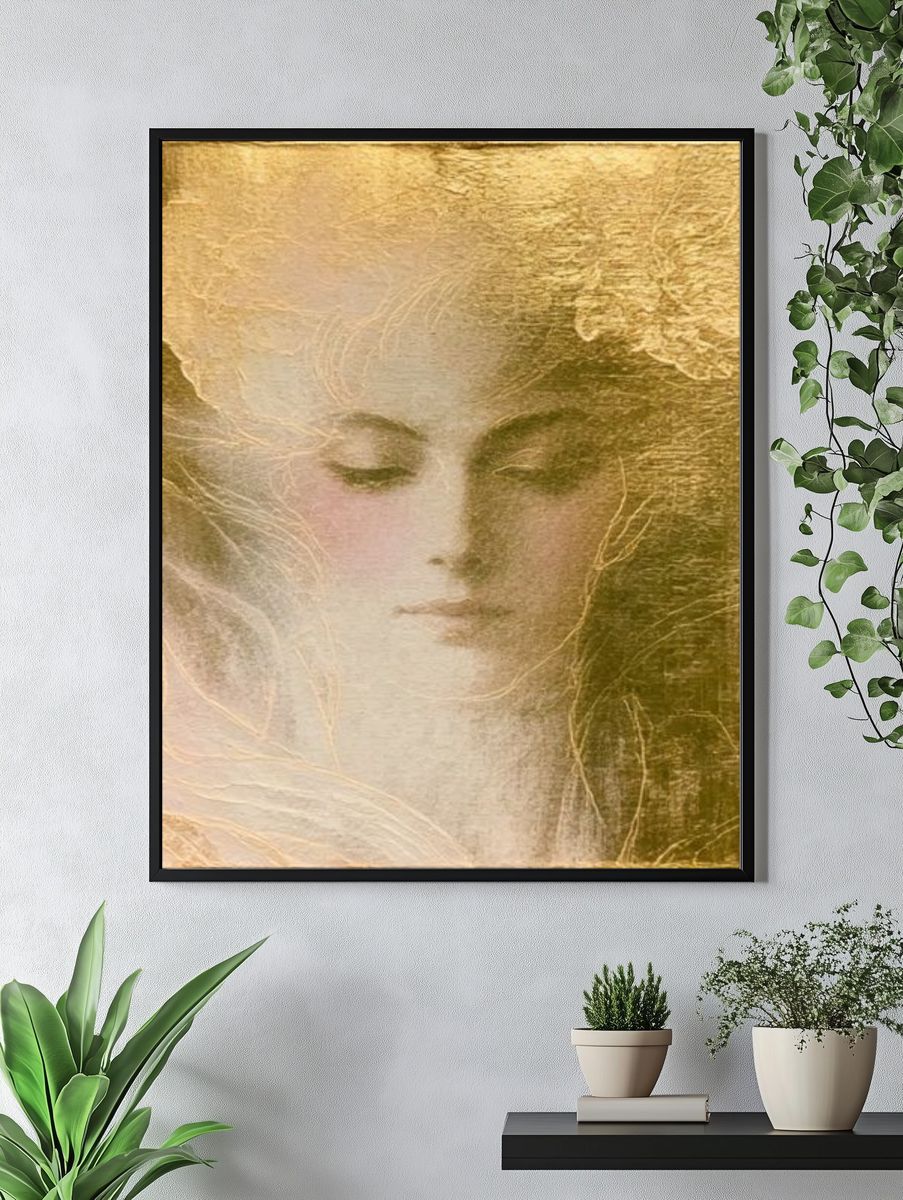 Golden Dream Portrait Print. — room view 4