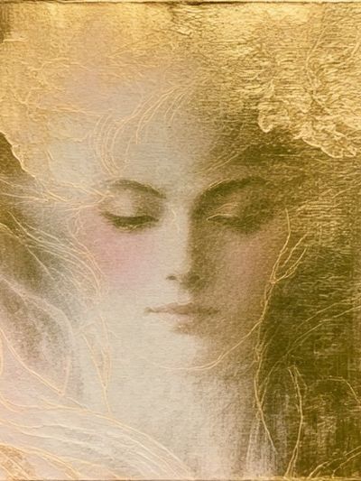 Golden Dream Portrait Print.