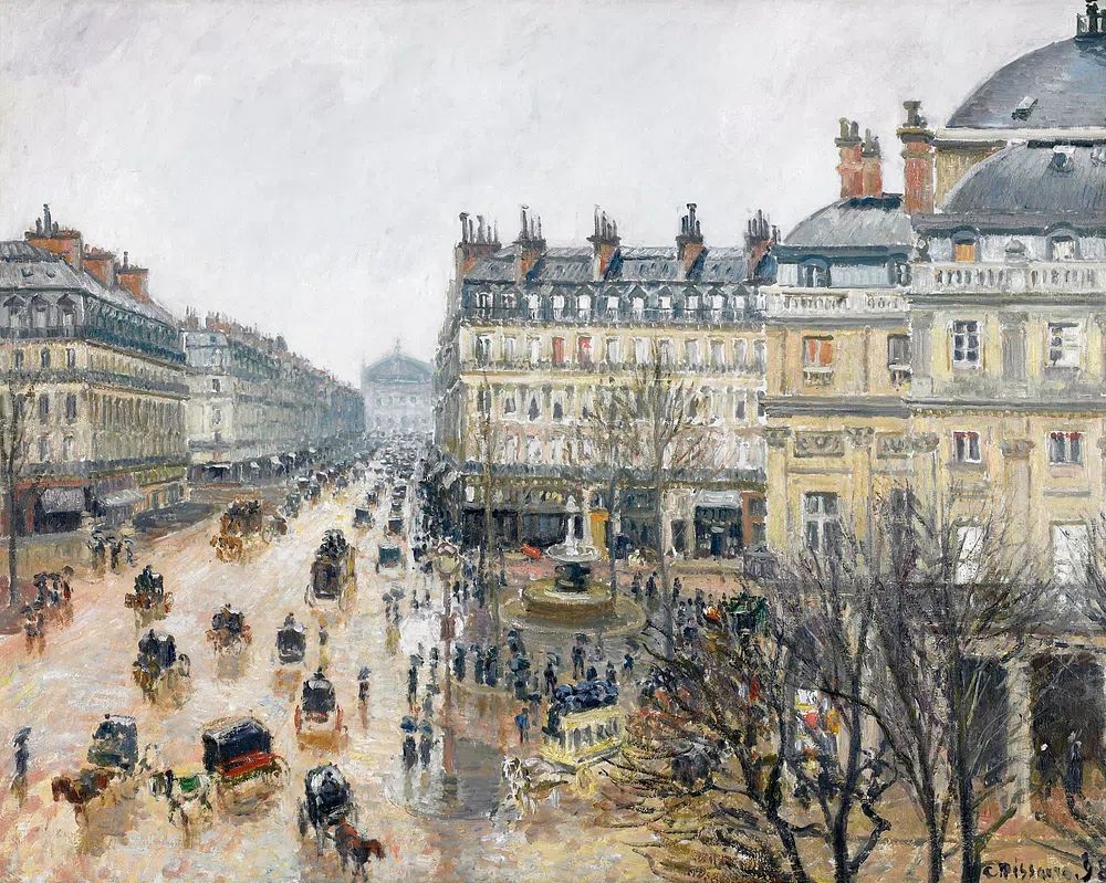 French Theater Square, Paris (1898). poster detail