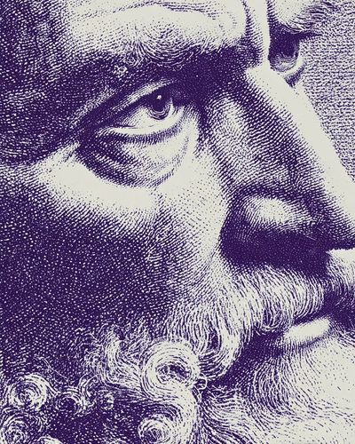 Philosopher Portrait — Fine Art Print. poster print