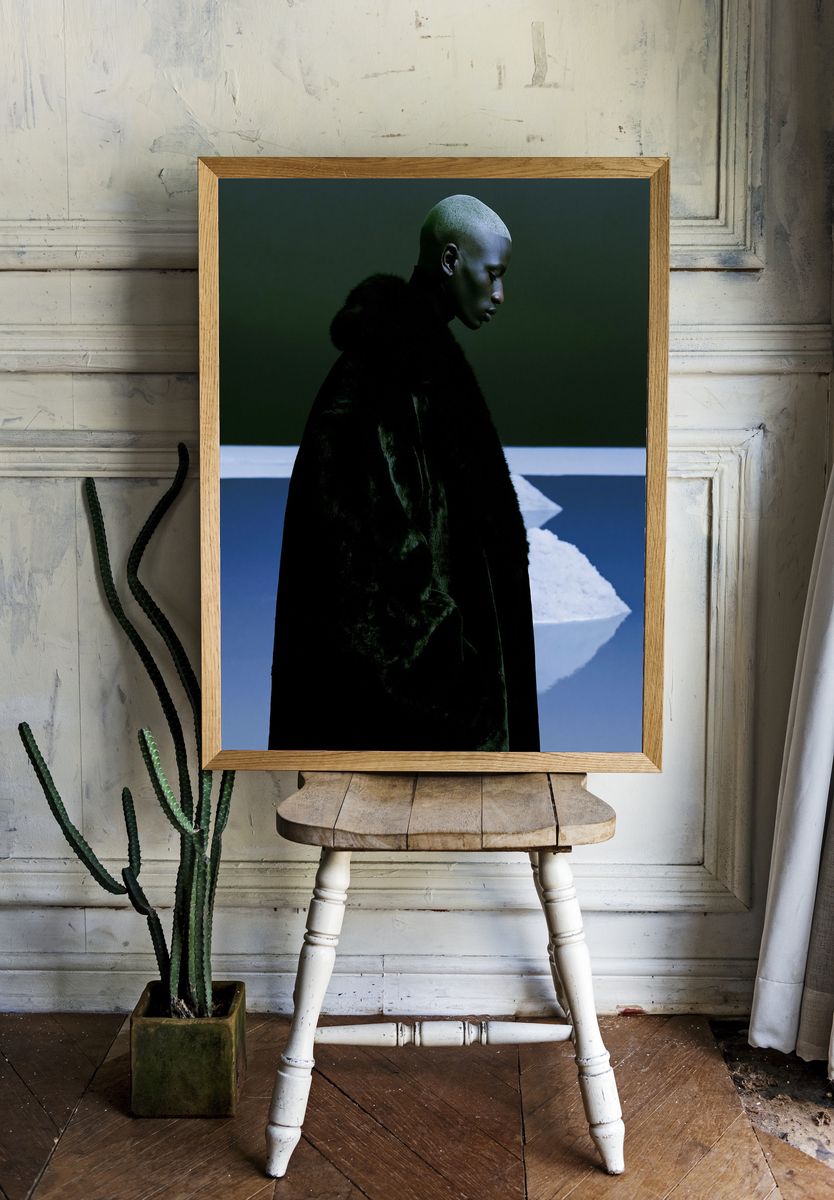 Moody Fashion Portrait Print. room preview