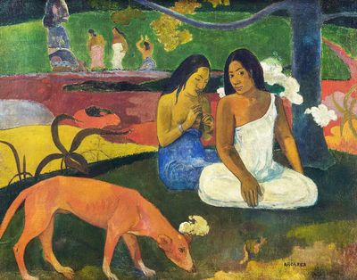 Paul Gauguin 's Arearea (1892).