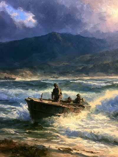 D-Day Landing Fine-Art Poster.
