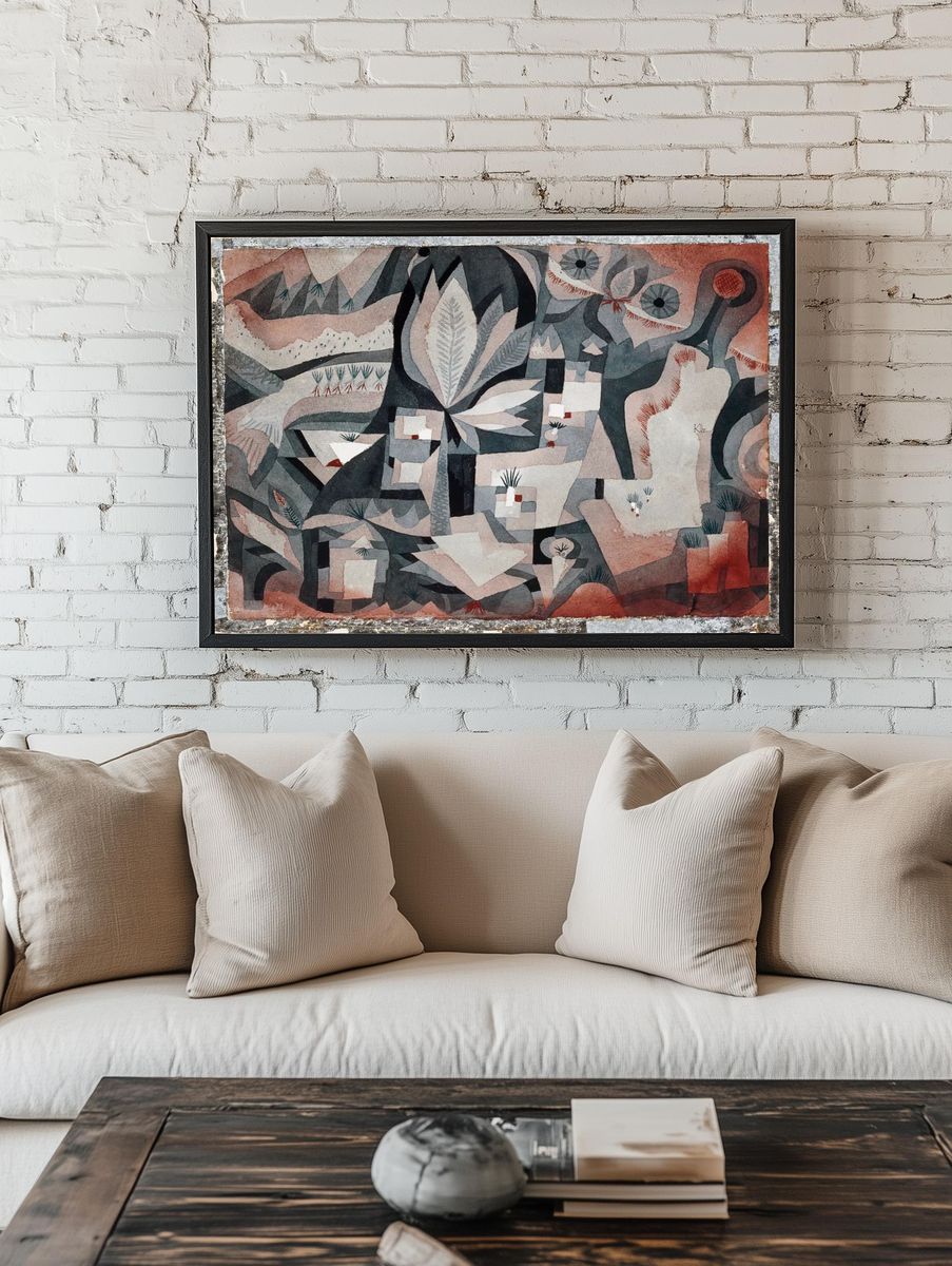 Dry cooler garden (1921) painting. — room view 1