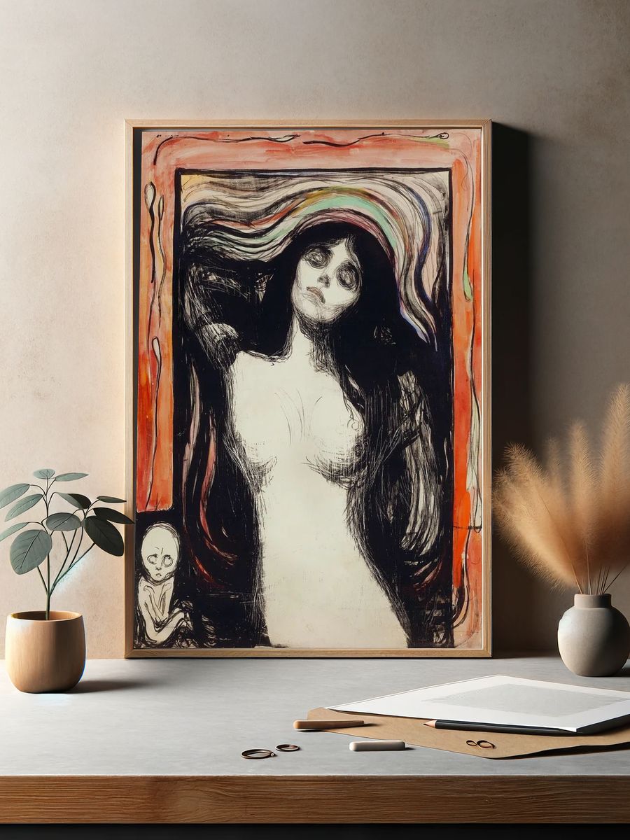 Madonna (ca. 1895–1896) Edvard Munch. — room view 2