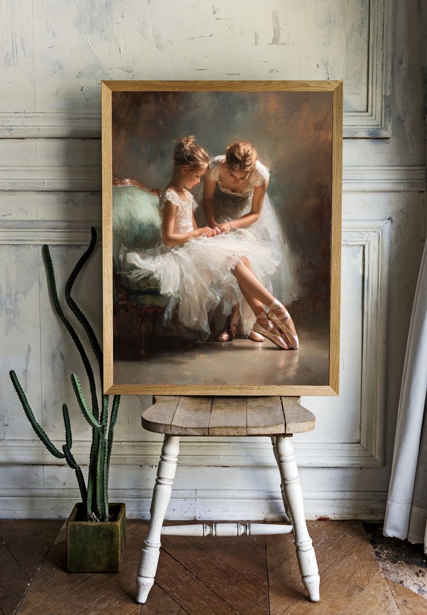 Ballerina Study Fine-Art Poster. room preview