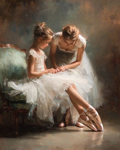 Ballerina Study Fine-Art Poster.
