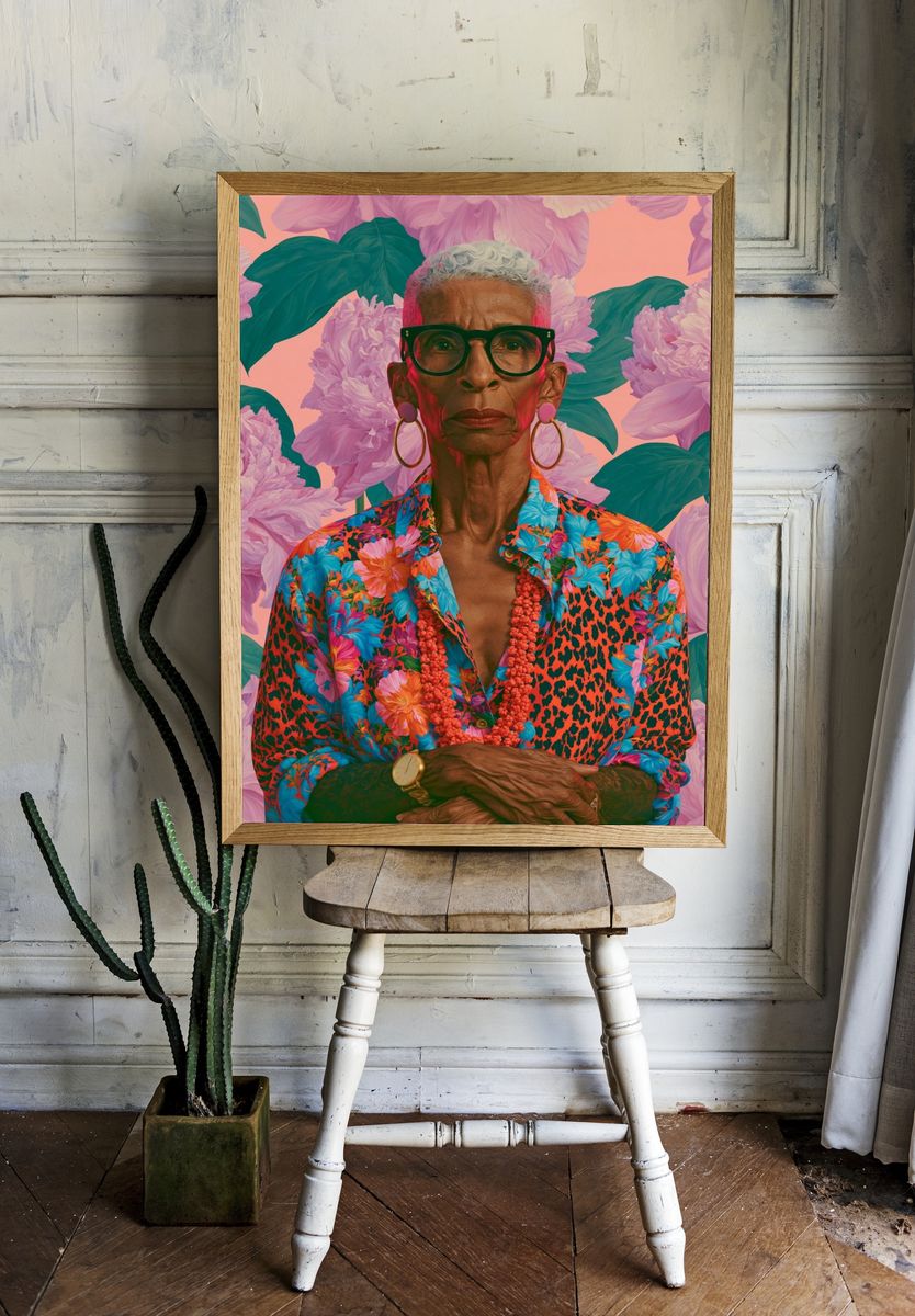 Floral Portrait Fine-Art Print. — room view 1
