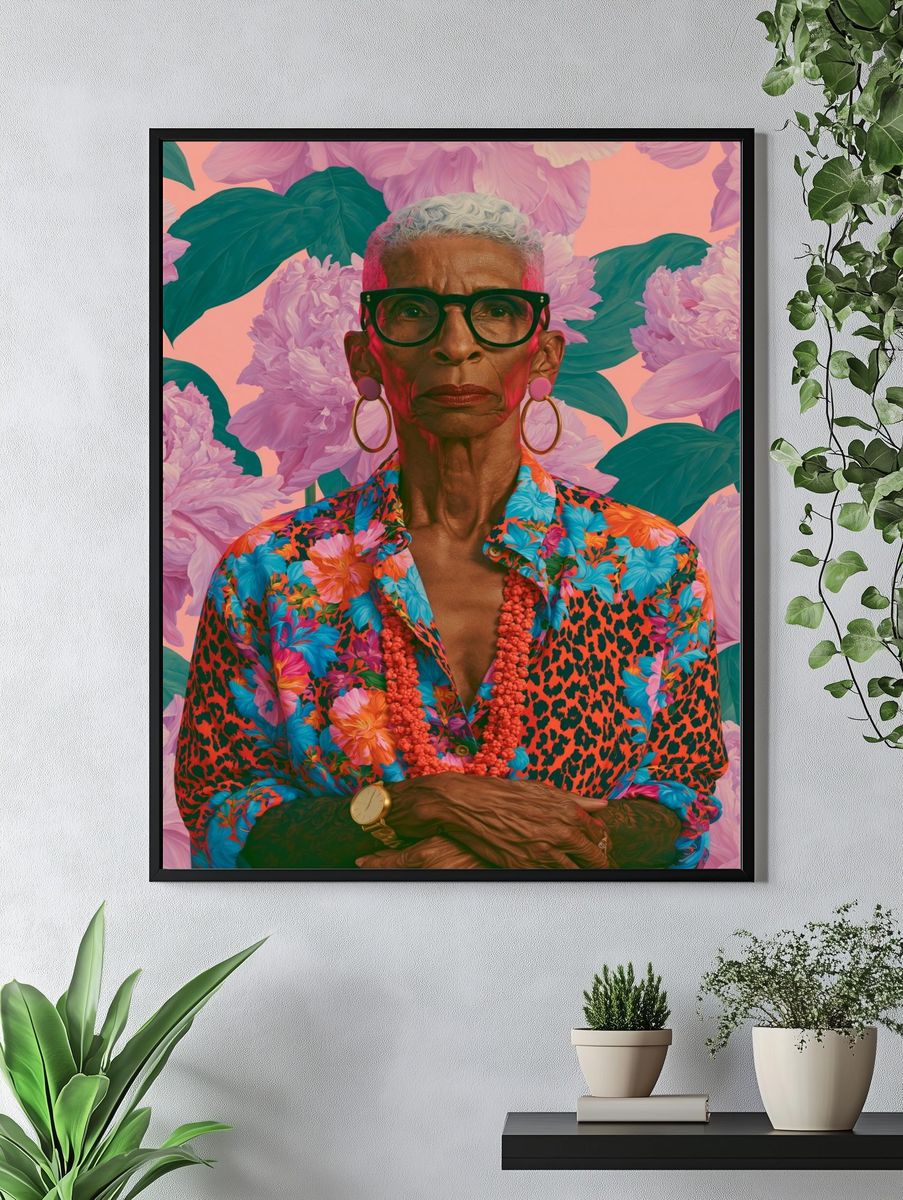 Floral Portrait Fine-Art Print. — room view 4