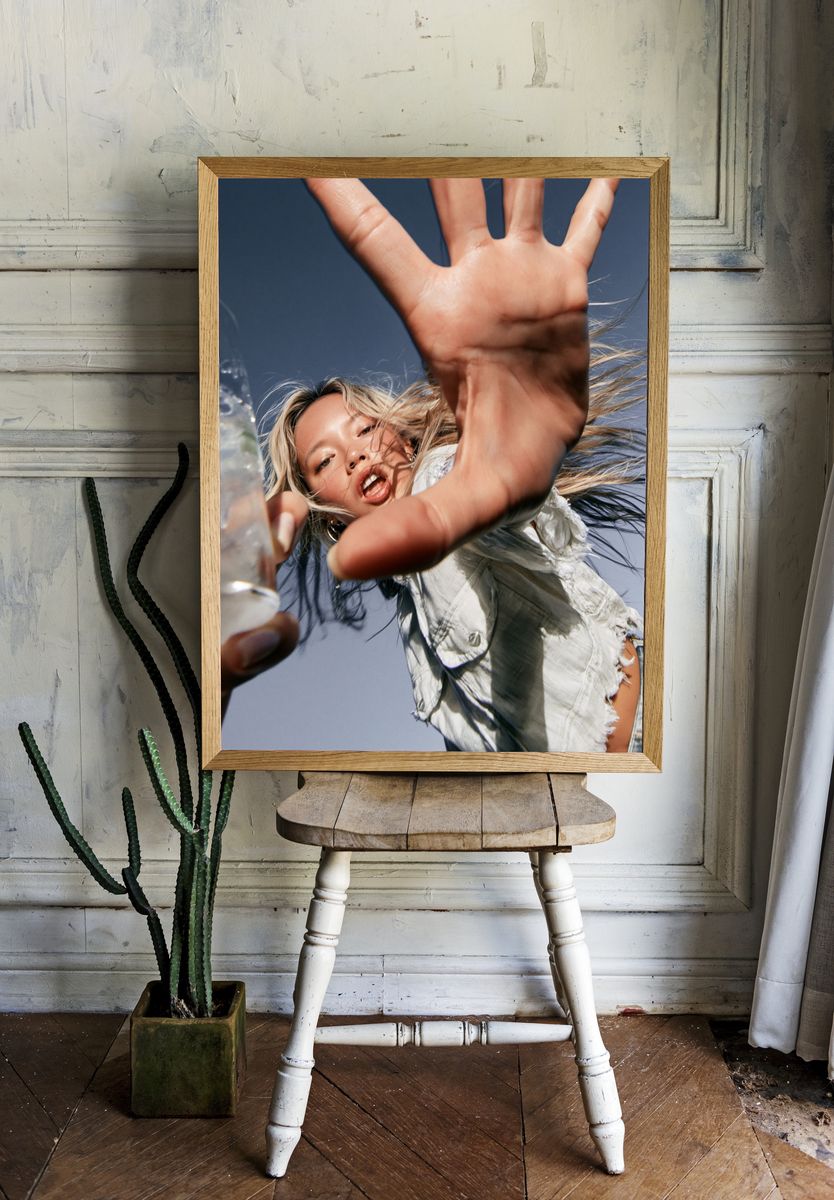 Dynamic Fashion Portrait Poster. — room view 1