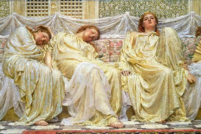 Dreamers (ca. 1850-1882) painting high. poster
