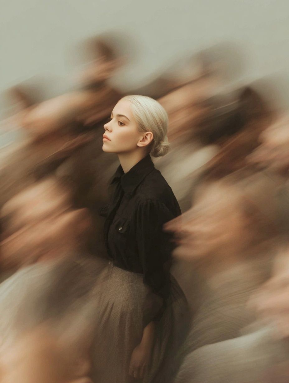 Ethereal Portrait in Motion — Fine Art Print. poster — fine-art art