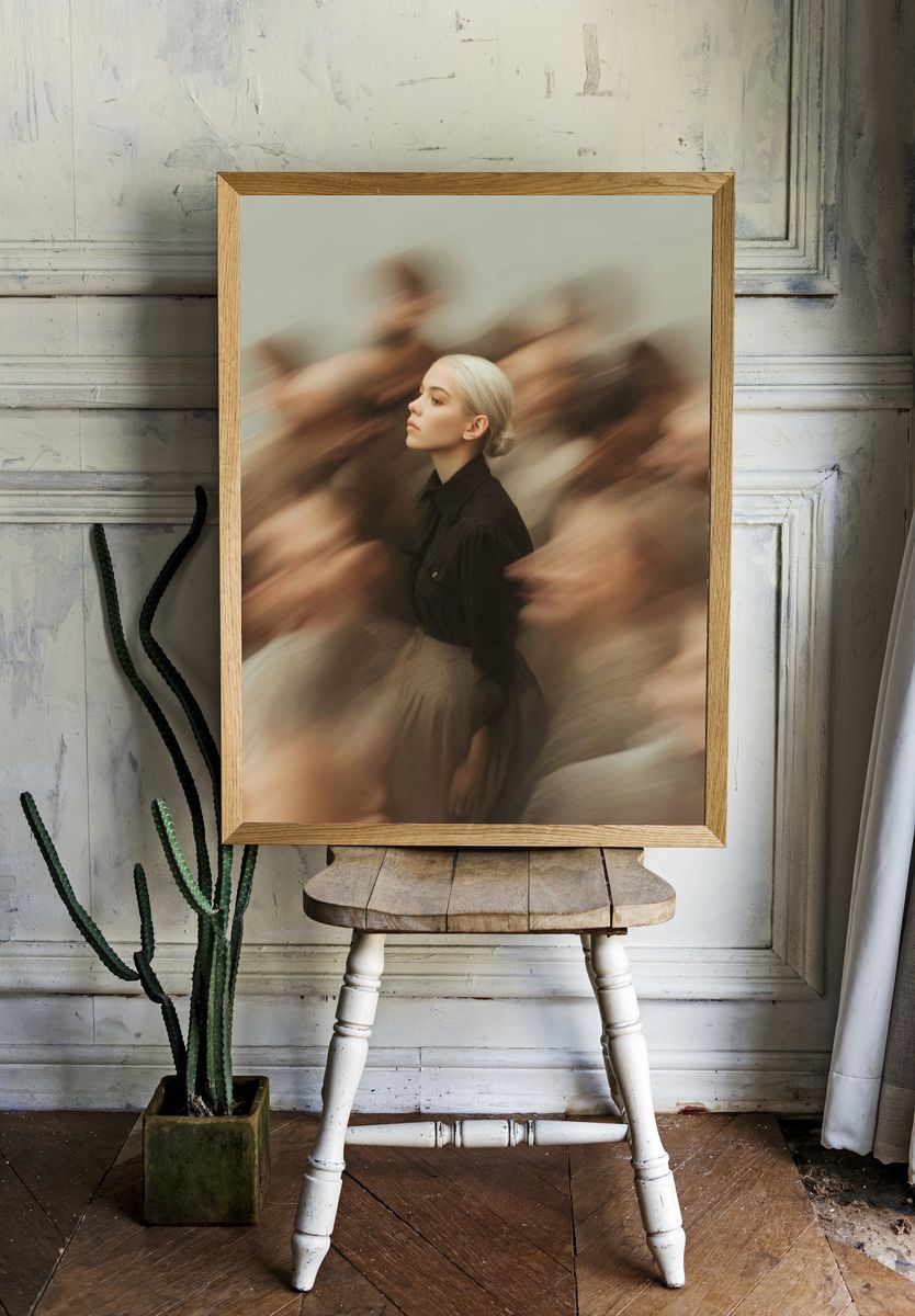 Ethereal Portrait in Motion — Fine Art Print. — room view 1