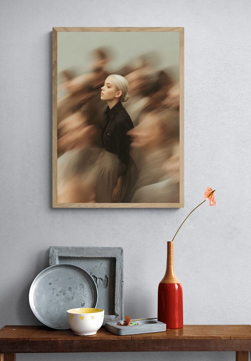 Ethereal Portrait in Motion — Fine Art Print. — room view 3