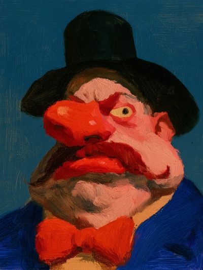 Expressionist Gentleman Portrait Print.