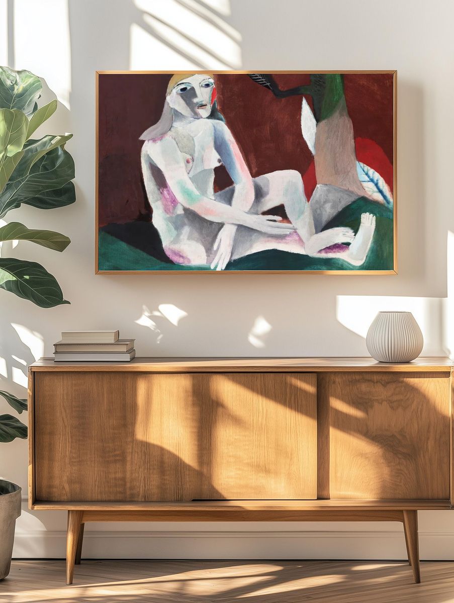 Seated Woman — Cubism Print. — room view 3