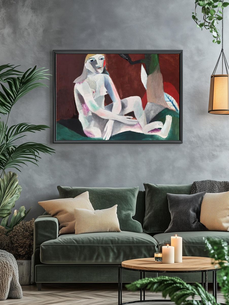 Seated Woman — Cubism Print. — room view 4