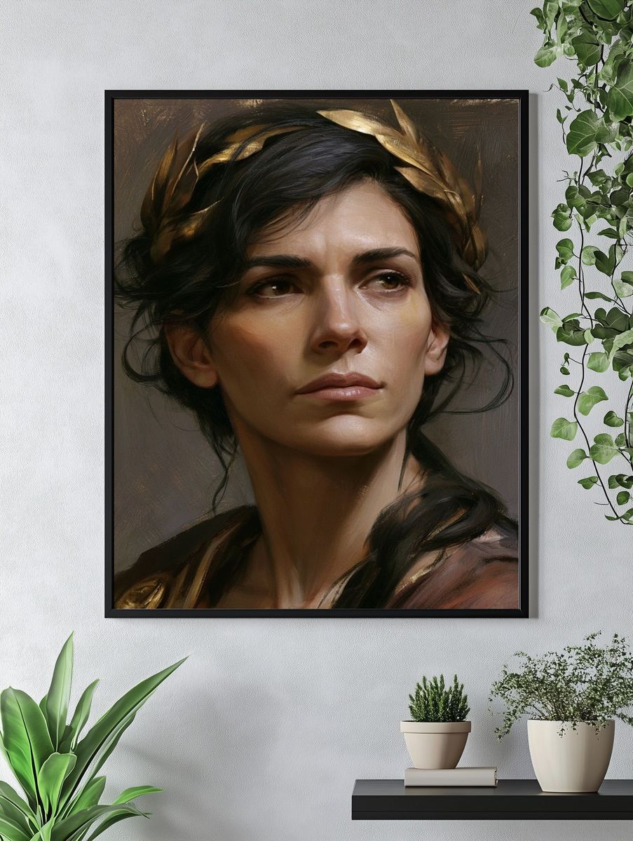 Classical Woman Portrait Fine-Art Print. — room view 4