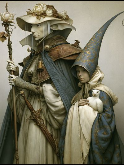 Fantasy Guardians Illustration Poster.
