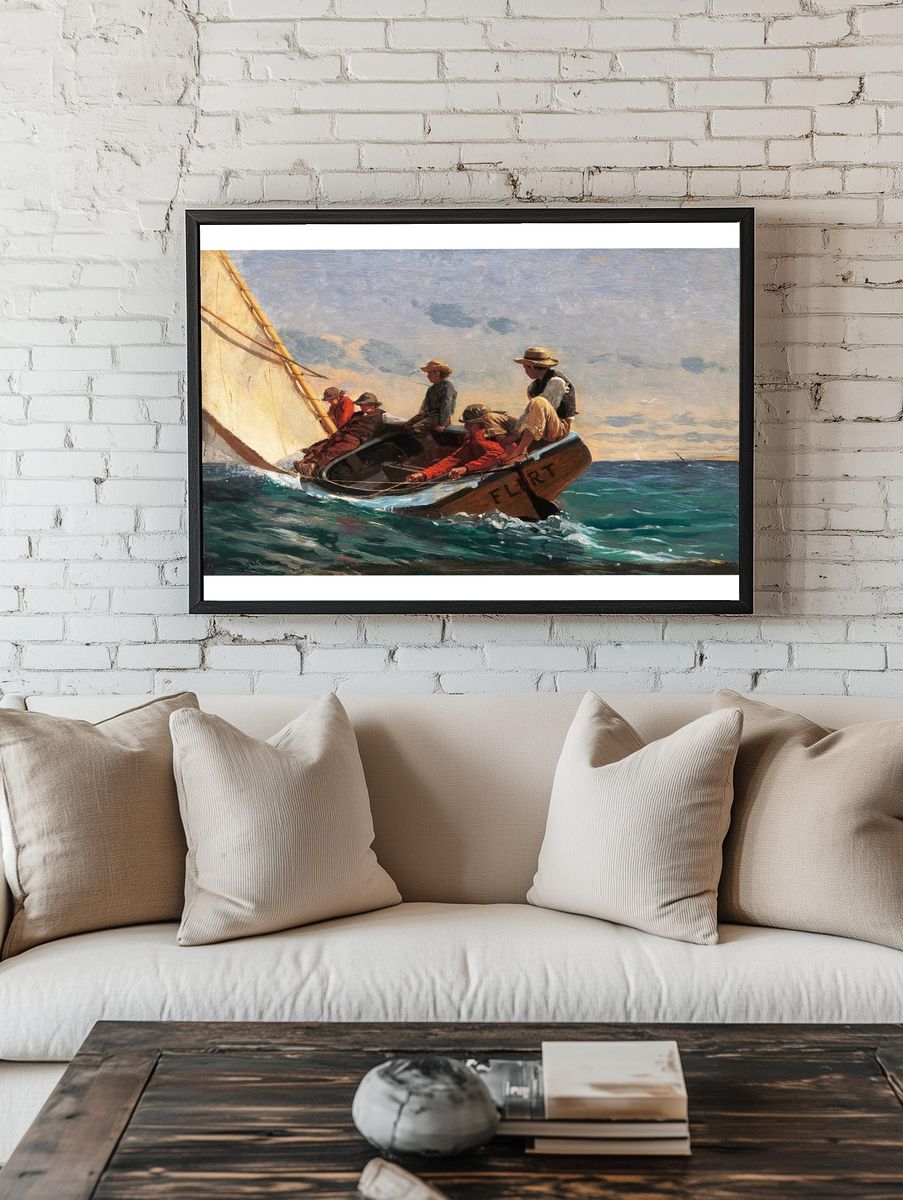 Flirt (1874) Winslow Homer. — room view 1