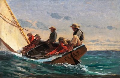 Flirt (1874) Winslow Homer. poster