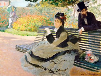 Camille Monet (1847–1879) Garden Bench.