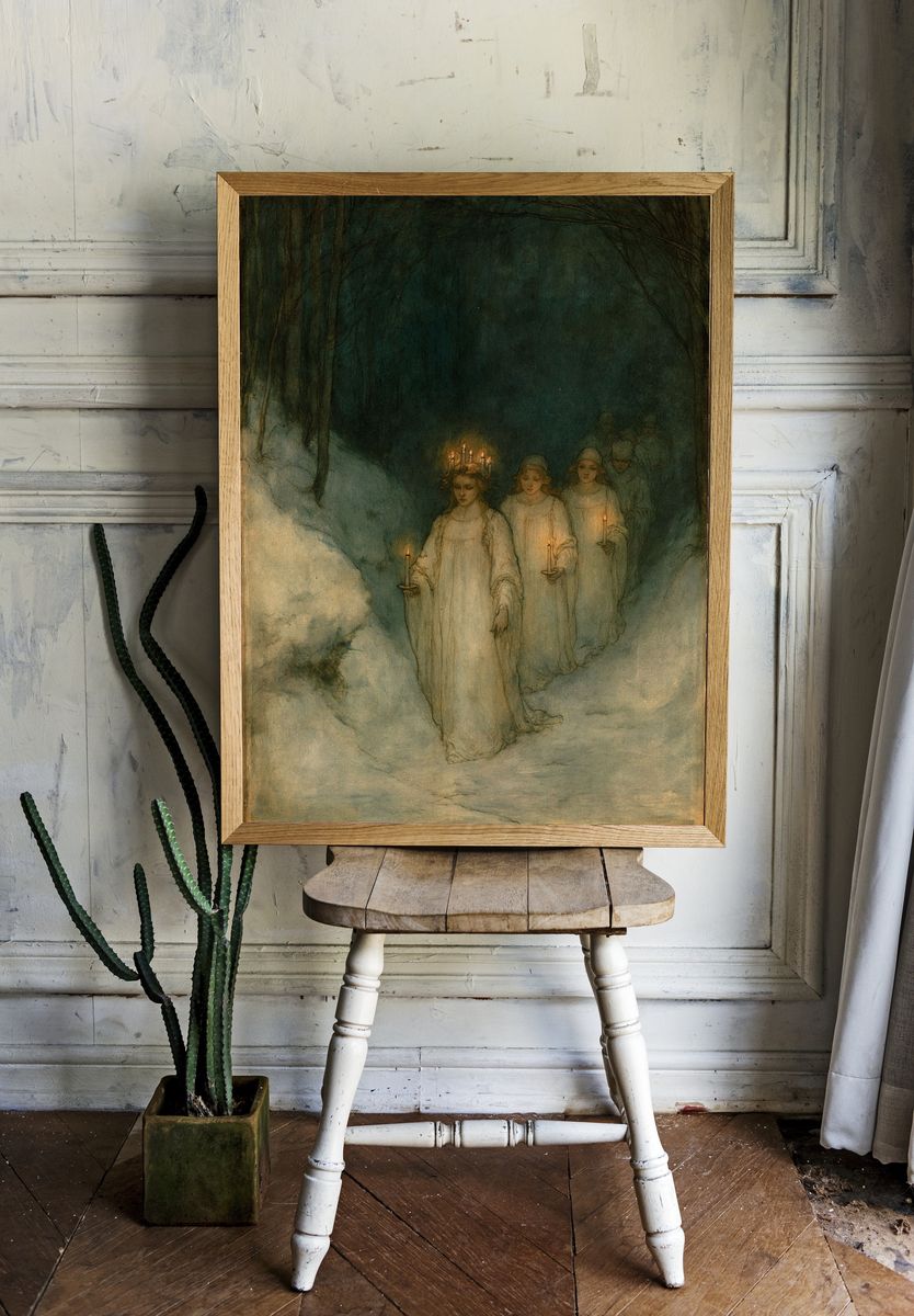 Winter Procession Fine-Art Print. — room view 1