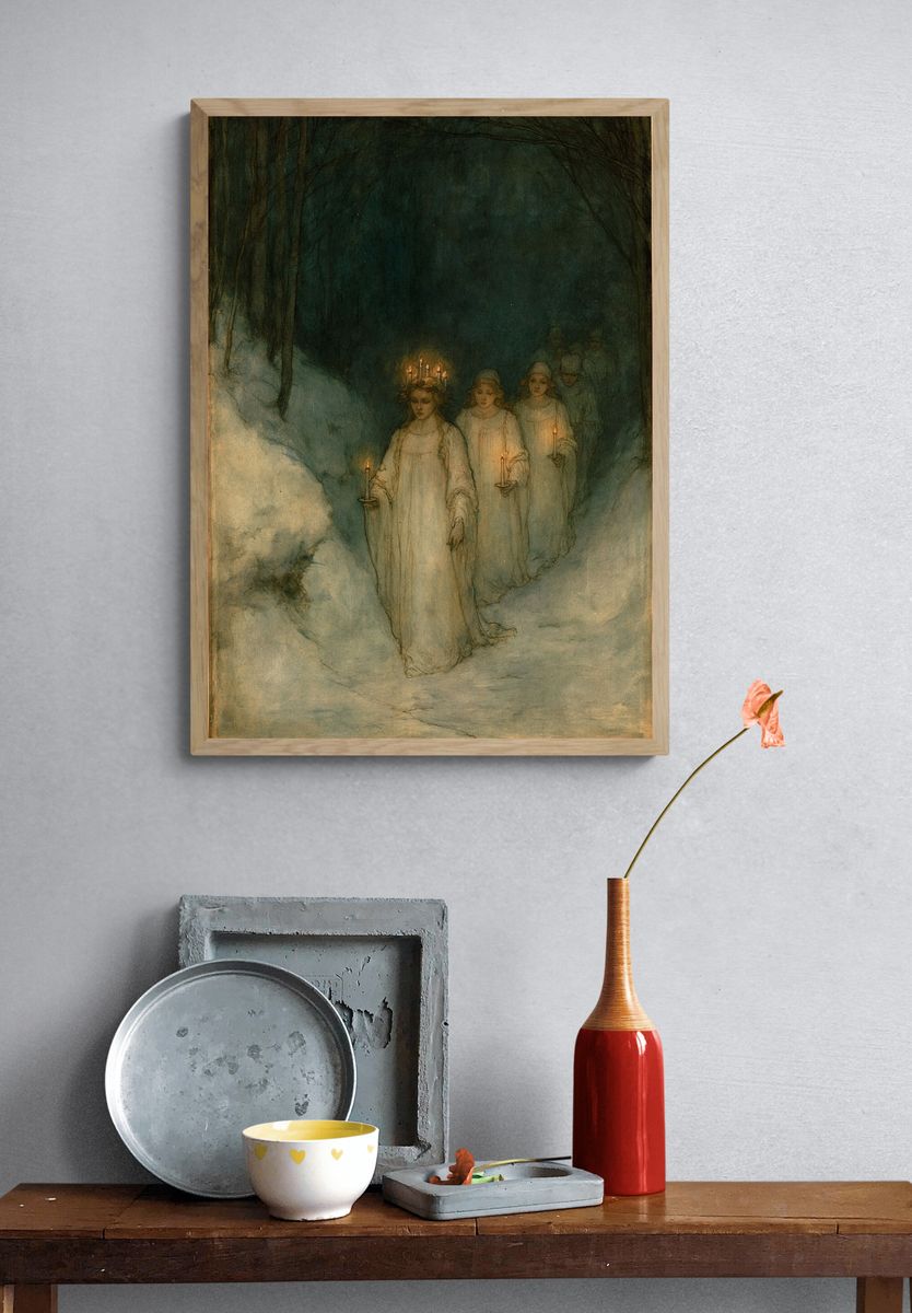 Winter Procession Fine-Art Print. — room view 3