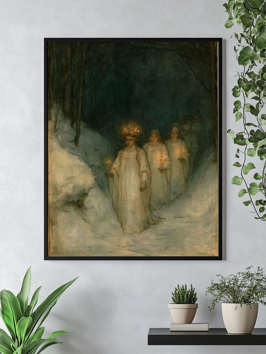 Winter Procession Fine-Art Print. — room view 4