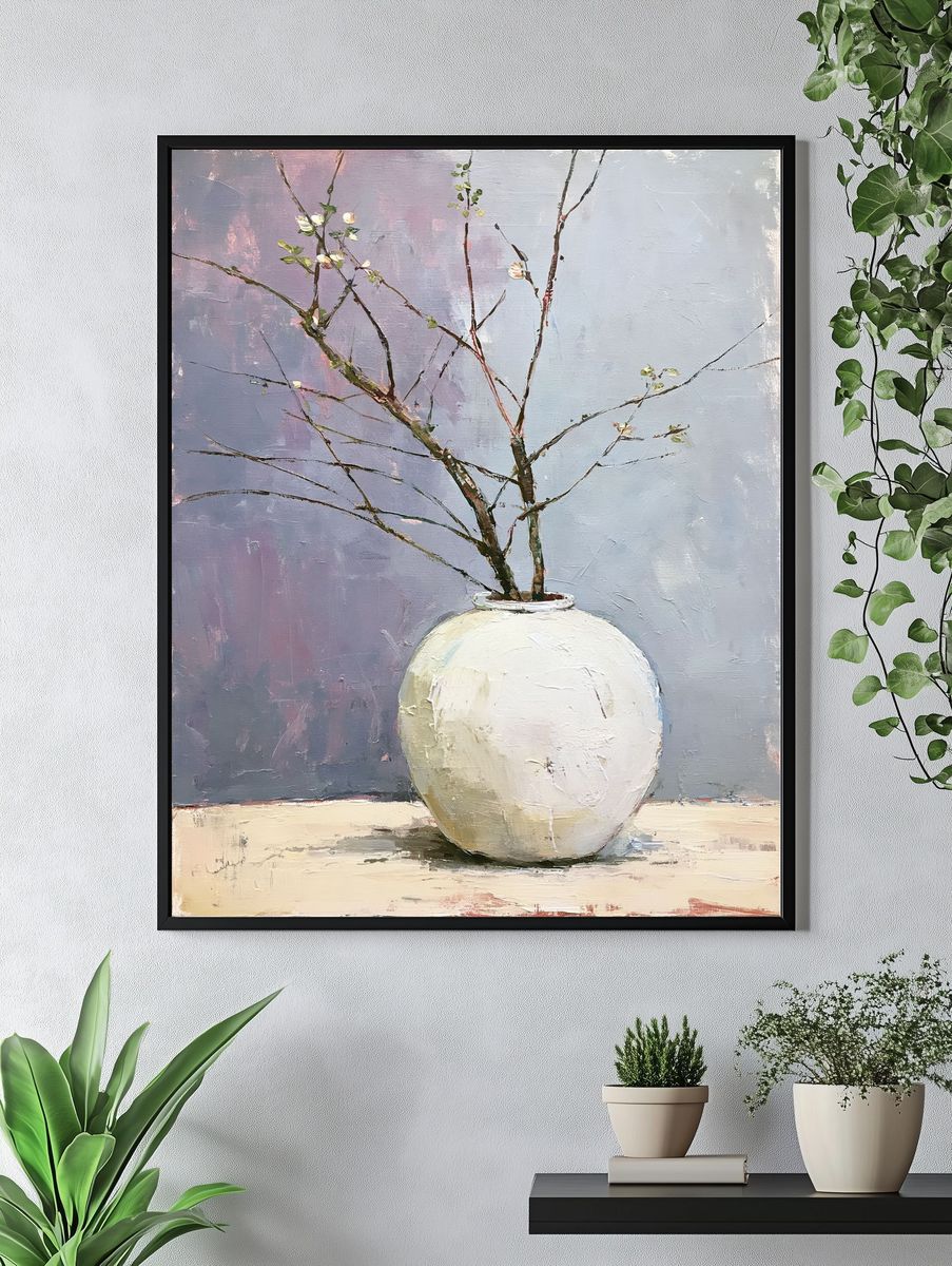 Minimal Vase Still Life Print. — room view 4