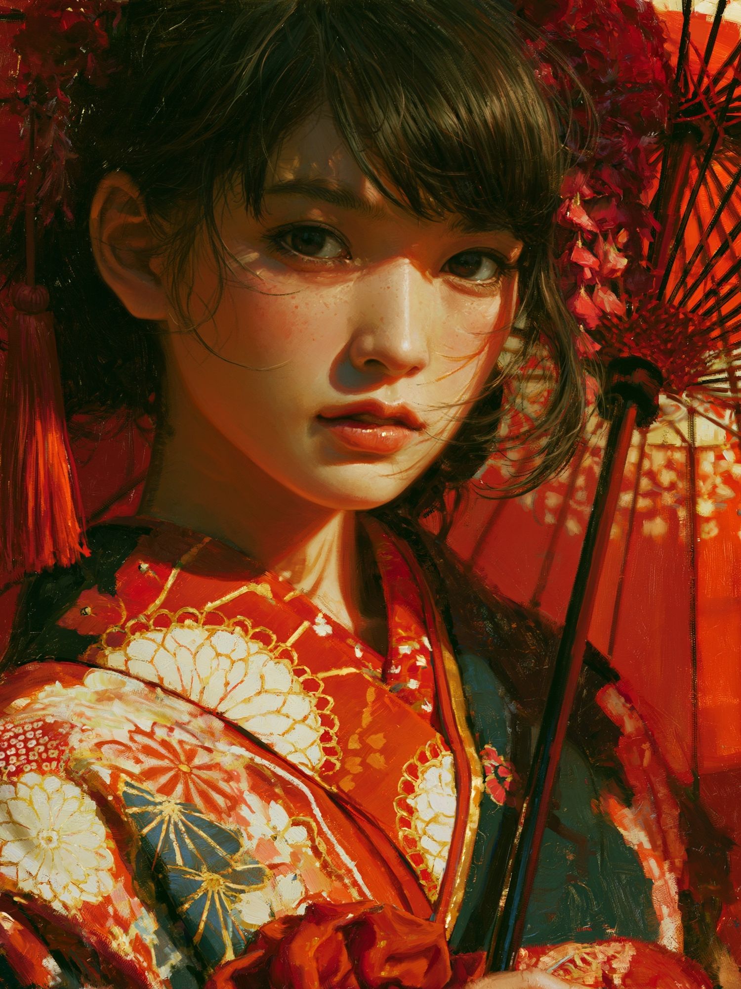 Geisha Portrait Fine-Art Poster. poster — fine-art art